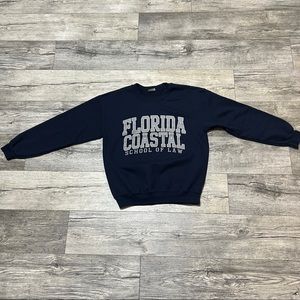 Florida Coastal School Of Law MV Sport Mens Sweatshirt Blue Crew Long Sleeve M